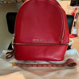 Michael Kors Red Backpack